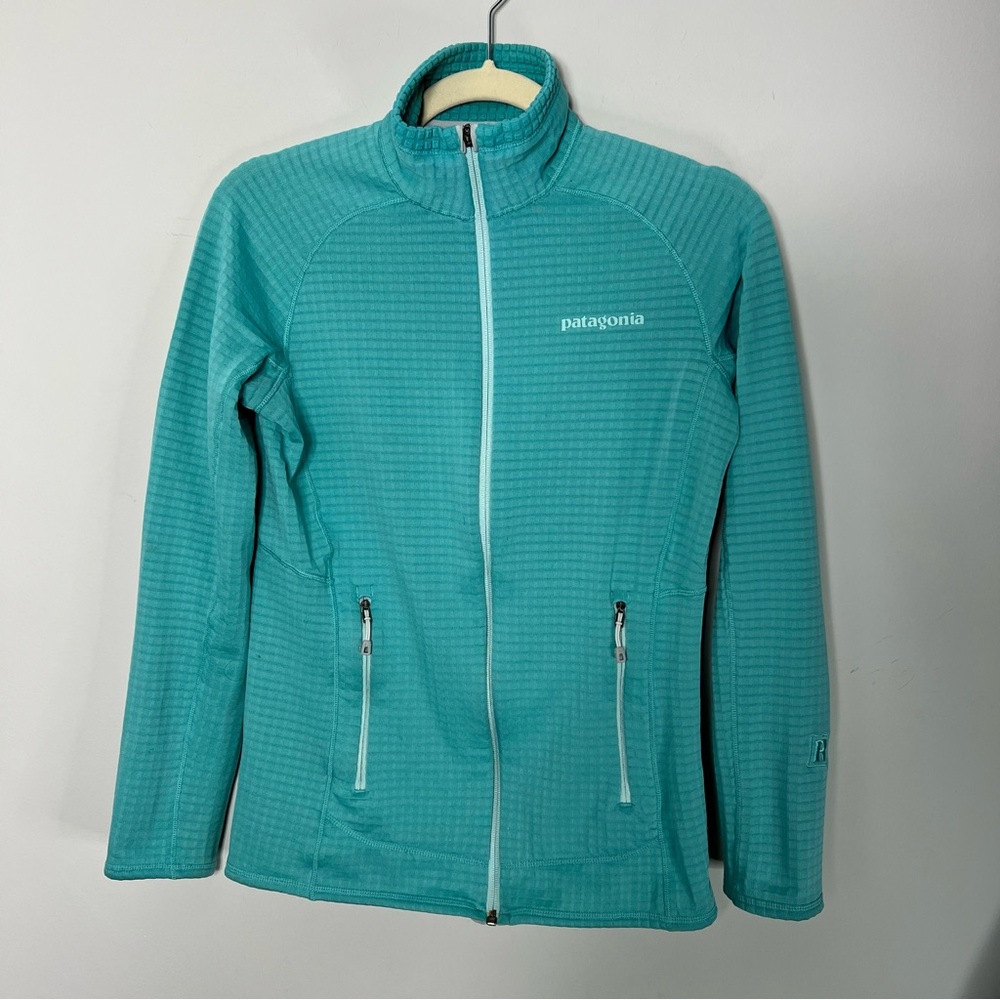 Patagonia Fleece Regulator Vent Jacket Full Zip Teal Aqua XS 351